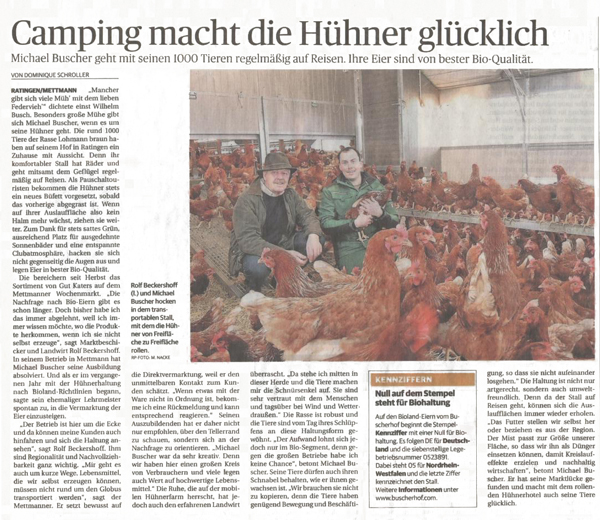 Artikel der Rheinischen Post - 8.02.2014